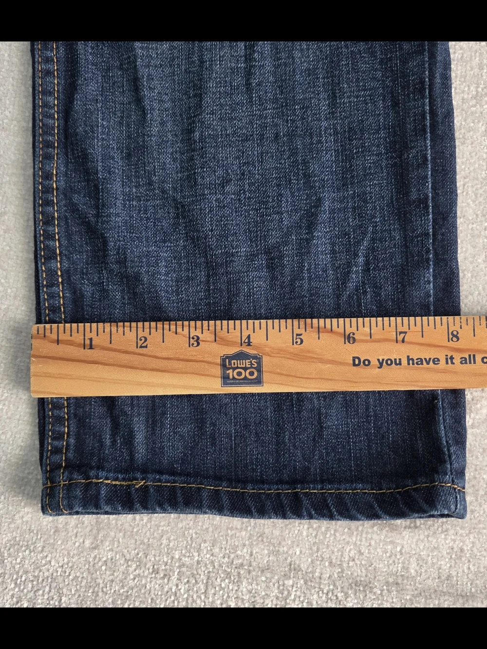 Levi's 514 Straight Fit Jeans Men's 36x34 Dark Wash WaterLess Stretch Denim Blue